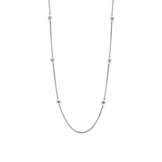 VENUS STAR 18K WHITE DIAMOND NECKLACE
