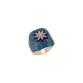 VENUS STAR BLUE DIAMOND RING