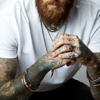 VENUS STAR GOLD & SILVER BLUE DIAMOND SAPPHIRE BRACELET