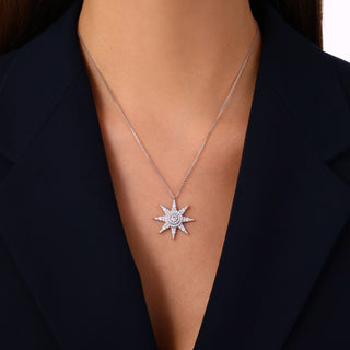 VENUS STAR GOLD DIAMOND NECKLACE