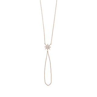 VENUS STAR GOLD DIAMOND LARGE HAND CHAIN