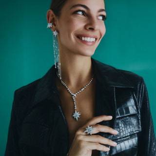 NORTH STAR PAVÊ GOLD DIAMOND EAR CUFF