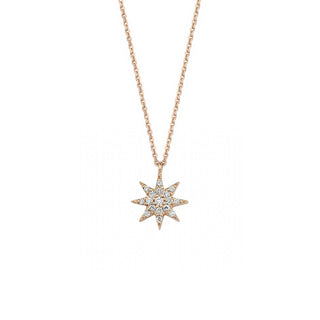 VENUS STAR GOLD DIAMOND NECKLACE