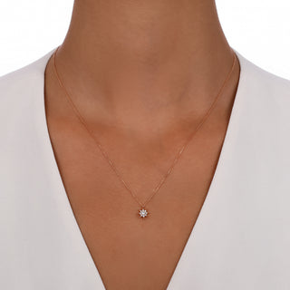 VENUS STAR GOLD DIAMOND NECKLACE