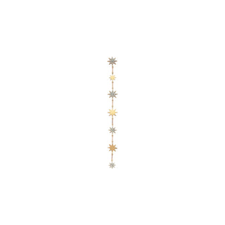 VENUS STAR GOLD DIAMOND SINGLE EARRING