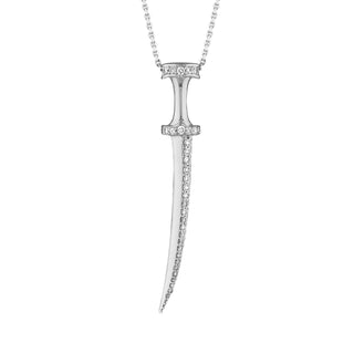 SWORD GOLD DIAMOND NECKLACE