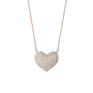 QUEEN OF HEARTS GOLD DIAMOND NECKLACE