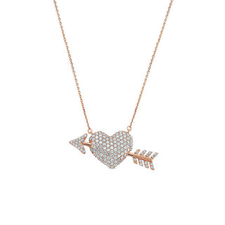 QUEEN OF HEARTS GOLD DIAMOND NECKLACE | KLPSFPOKKL-GOLD
