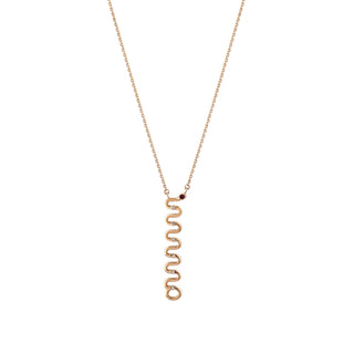 KUNDALINI NAYA GOLD DIAMOND RUBY NECKLACE
