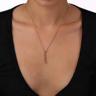 KUNDALINI NAYA GOLD BLACK DIAMOND NECKLACE