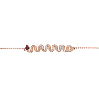 KUNDALINI NAYA GOLD DIAMOND RUBY BRACELET