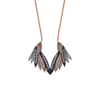 WINGS GOLD DIAMOND NECKLACE | KNTPGKL-GOLD