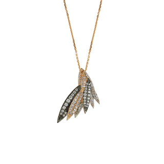 WING DIAMOND GOLD NECKLACE