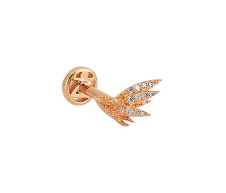 WINGS GOLD DIAMOND XSMALL PIERCING