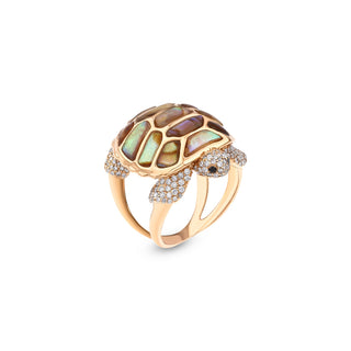 TURTLE GOLD DIAMOND RING
