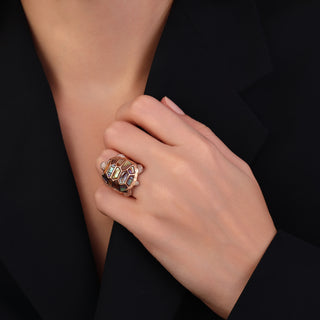 TURTLE GOLD DIAMOND RING