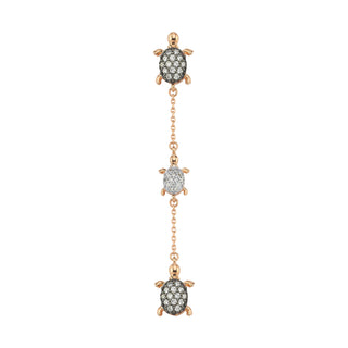 TURTLE  DIAMOND SINGLE EARRING