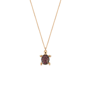 TURTLE GOLD RUBY NECKLACE | KPLMBGXSRGKL-GOLD