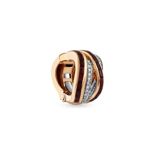 MONDRIAN GOLD DIAMOND RUBY EAR CUFF