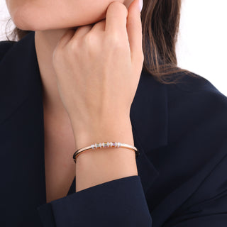 MONDRIAN GOLD BAGUETTE DIAMOND BRACELET