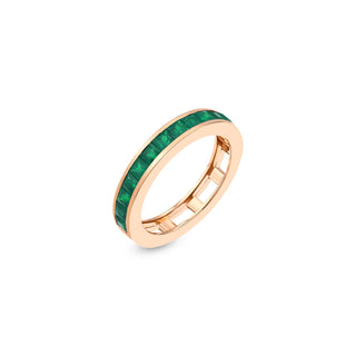 MONDRIAN RAINBOW GOLD EMERALD RING