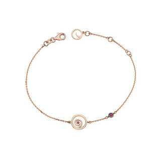 OM GOLD RUBY BRACELET Bee Goddess