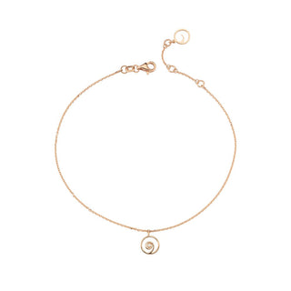 OM GOLD DIAMOND ANKLET