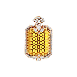 QUEEN BEE 18K GOLD DIAMOND PENDANT