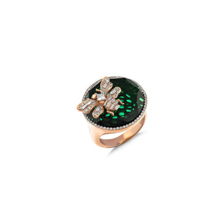 QUEEN BEE GOLD DIAMOND RING | PTK18KYYQBAPGYZ-GOLD-14