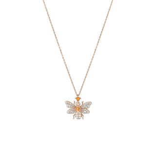 QUEEN BEE GOLD DIAMOND NECKLACE | PTKAMBPOCTGKL-GOLD