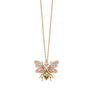 QUEEN BEE BON BON GOLD DIAMOND NECKLACE