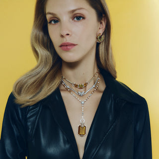 SUN GODDESS ARINNA GOLD DIAMOND PERIDOT EARRINGS