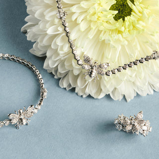 QUEEN BEE HANIA 18K GOLD DIAMOND NECKLACE