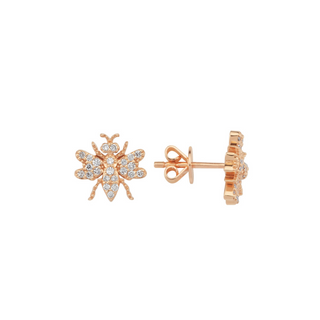 QUEEN BEE ARTEMIS GOLD DIAMOND EARRING