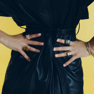 HONEYCOMB GOLD BAGUETTE DIAMOND BRACELET