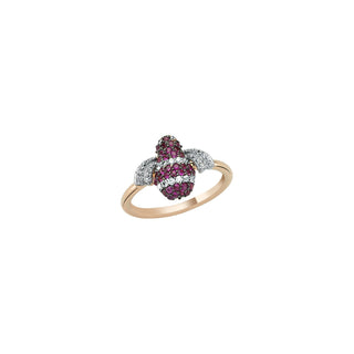 BEE GOLD PINK SAPPHIRE RING