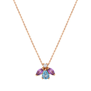 QUEEN BEE MAYA GOLD DIAMOND NECKLACE