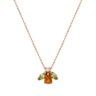 QUEEN BEE MAYA GOLD DIAMOND NECKLACE