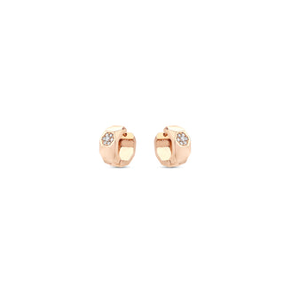 HONEYCOMB GOLD DIAMOND SMALL EARRING