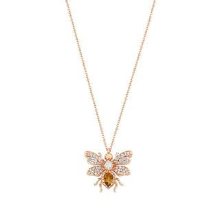 QUEEN BEE MINI BON BON GOLD DIAMOND NECKLACE - Main Image