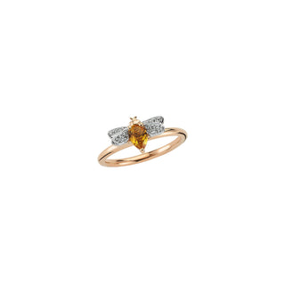 BEE GOLD DIAMOND RING | PTKSCTPGYZ-ROSE GOLD-14