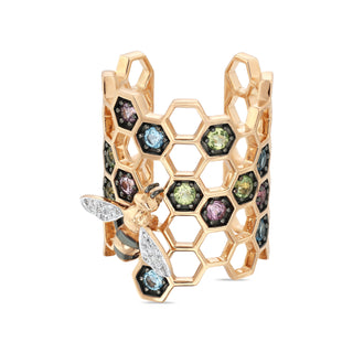 HONEYCOMB GOLD DIAMOND RING