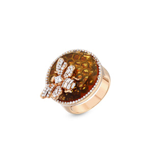 QUEEN BEE BON BON GOLD DIAMOND RING