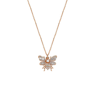 QUEEN BEE ARTEMIS GOLD DIAMOND NECKLACE Bee Goddess