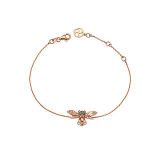 QUEEN BEE MAYA GOLD DIAMOND BRACELET Bee Goddess