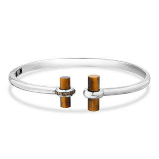 SOULMATE COGNAC DIAMOND SILVER BRACELET