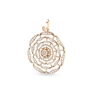 ROSA MUNDI SIGNATURE PAVÊ 18K GOLD DIAMOND PENDANT