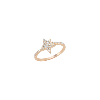 SIRIUS STAR GOLD DIAMOND RING Bee Goddess