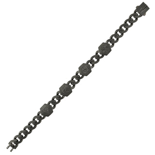 TATTWA SILVER BLACK DIAMOND BRACELET