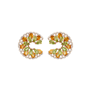 QUEEN BEE ARINNA GOLD DIAMOND EARRING